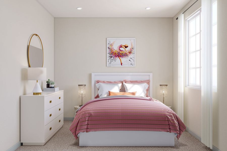 Representative furnished interior of a home built from the M by Tri Pointe Homes in Candelas Townhomes, Arvada (Image 25).