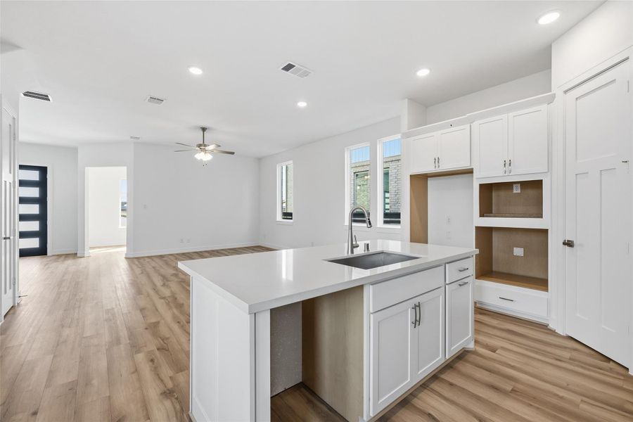 Furnished interior view inside a new home in Bridgeland Central, Cypress (Image 13). Furnished interior view inside a new home in Bridgeland Central, Cypress (Image 13).