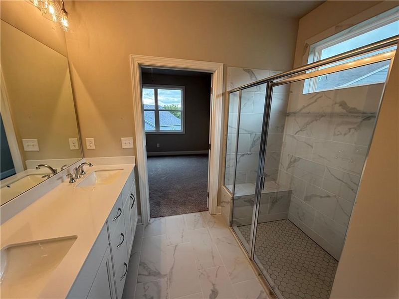 Furnished interior view inside a new home in Lakeside at Great Sky, Canton (Image 4).