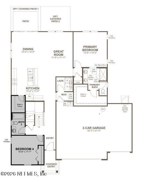 2D floor plan layout of this home in , Jacksonville, FL (Image 2). 2D floor plan layout of this home in , Jacksonville, FL (Image 2).