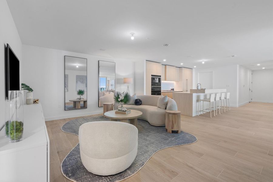 Furnished interior view inside a new home in , Pompano Beach (Image 30).