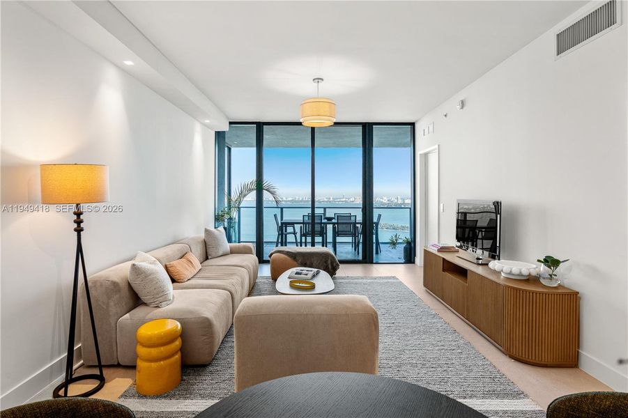 Furnished interior view inside a new home in , Miami (Image 19).