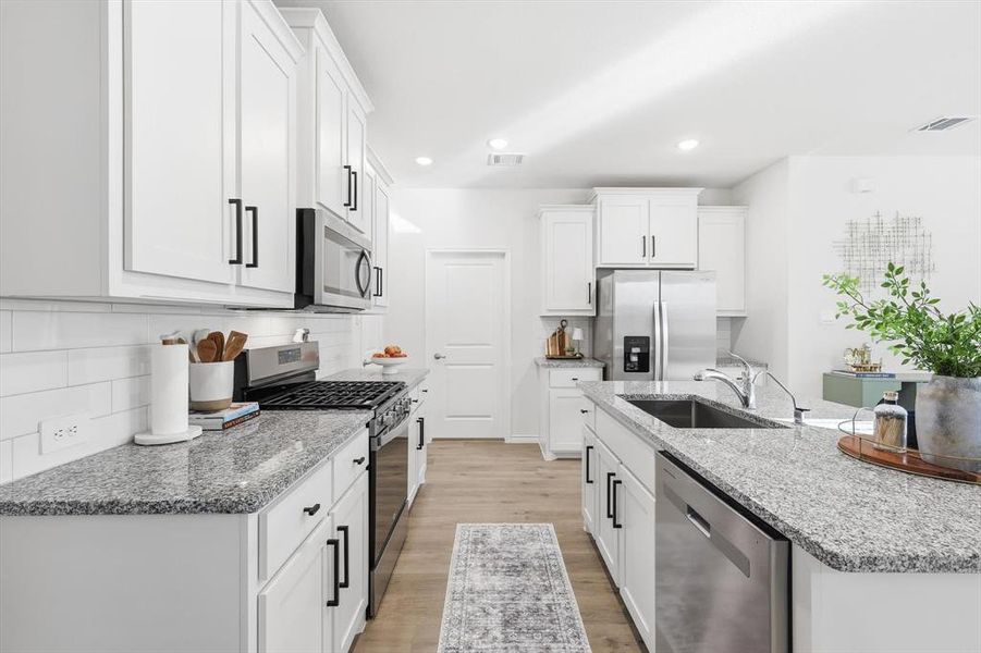 Furnished interior view inside a new home in Spiritas Ranch, Little Elm (Image 14). Furnished interior view inside a new home in Spiritas Ranch, Little Elm (Image 14).