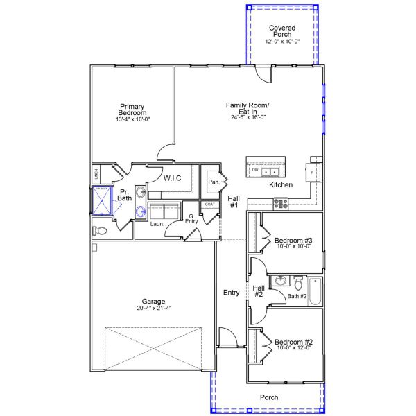 2D floor plan layout of this home in Cornerstone, Anderson, SC (Image 2). 2D floor plan layout of this home in Cornerstone, Anderson, SC (Image 2).