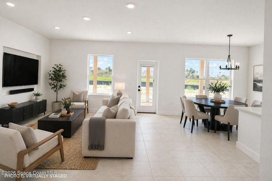Furnished interior view inside a new home in St. John's Preserve, Palm Bay (Image 11).
