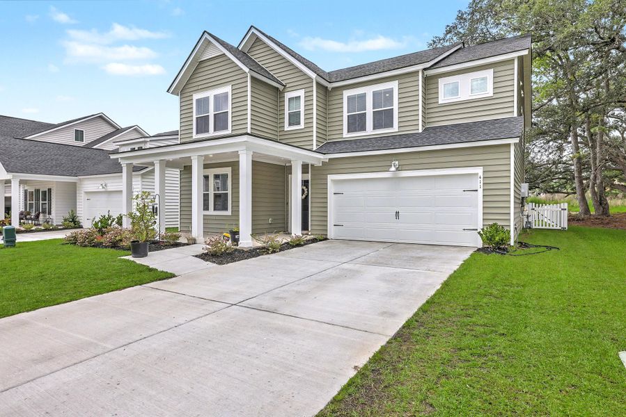 Front exterior of a new home in Limehouse Farms, Summerville, SC, highlighting curb appeal (Image 22).