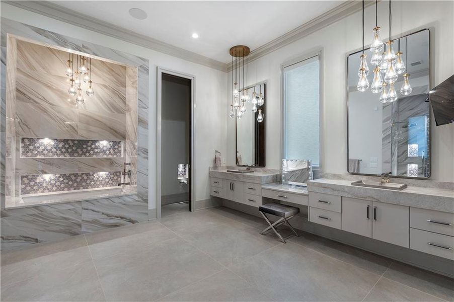 Furnished interior view inside a new home in , Atlanta (Image 11).