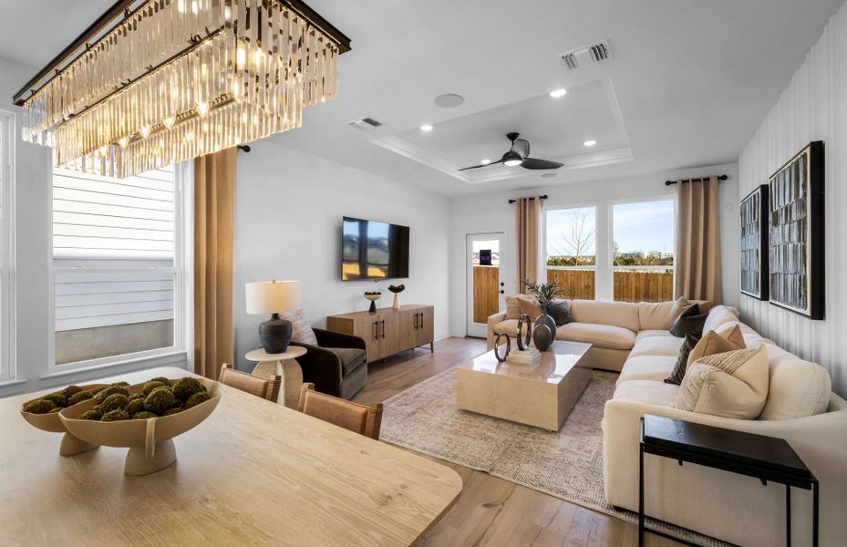 Representative furnished interior of a home built from the Fentress by Pulte Homes in Cameron Place, Austin (Image 57).