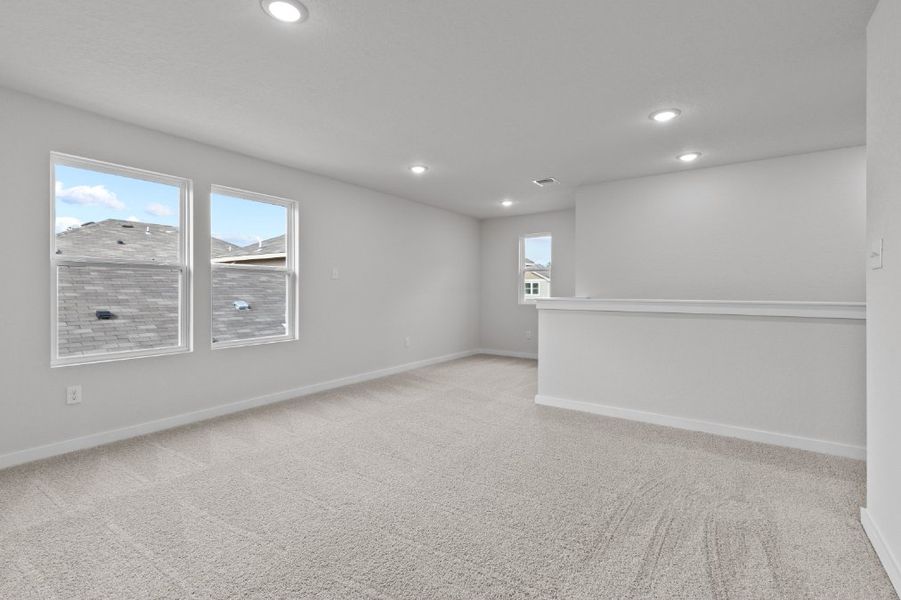 A room with white walls. A room with white walls.