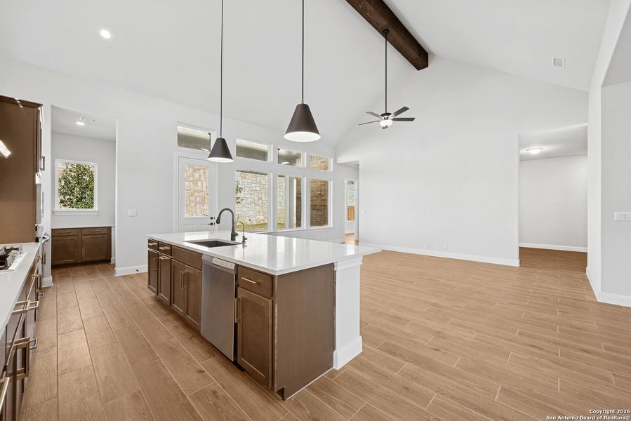 Furnished interior view inside a new home in Windsong - Legacy Series, Boerne (Image 13).