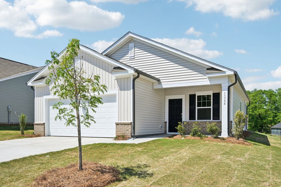 Representative exterior photo of a completed home built from the Grove by Ashton Woods in Middleton Farms, Middlesex, NC (Image 17).