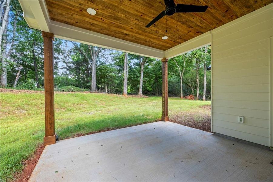 Exterior details and patio area of a home in , Nicholson (Image 40).