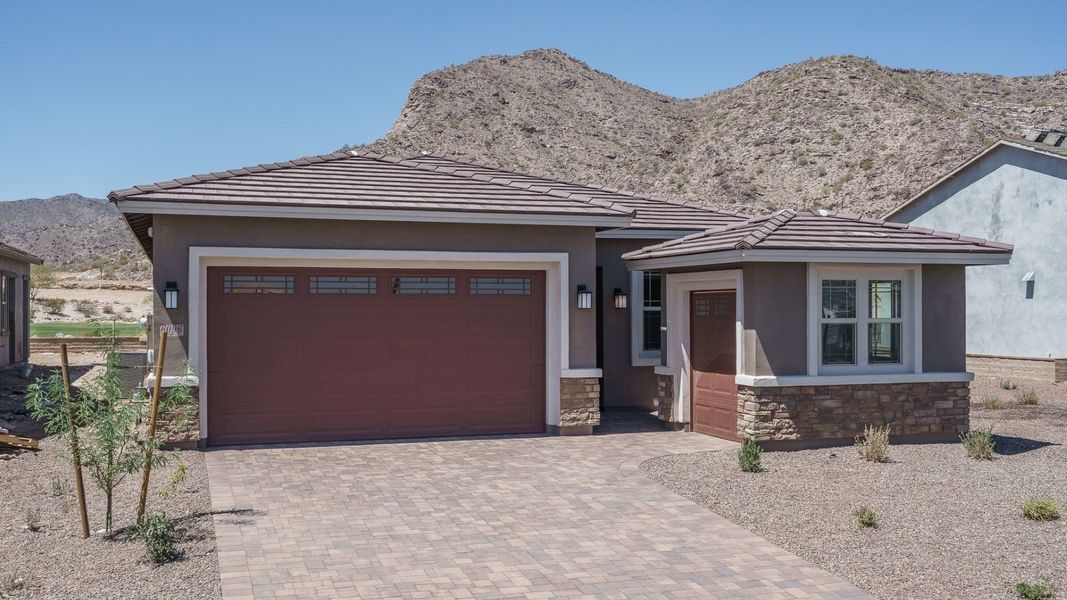 Representative exterior photo of a completed home built from the Sawgrass II by William Ryan Homes in Fairways in Victory at Verrado, Buckeye, AZ (Image 18).