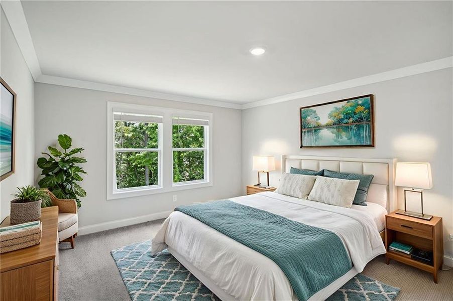 Furnished interior view inside a new home in Martin Springs - Estate Series, Lawrenceville (Image 7).