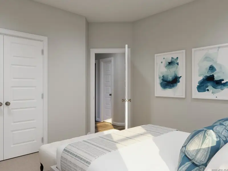 Furnished interior view inside a new home in Melissa Ranch, San Antonio (Image 14).