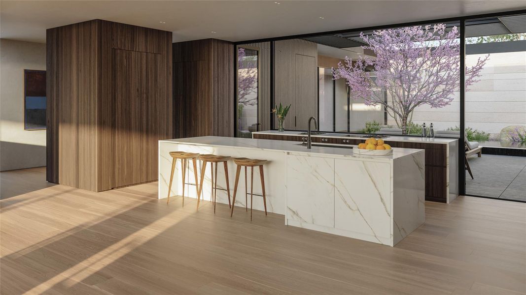 Furnished interior view inside a new home in Four Seasons Private Residences Lake Austin, Austin (Image 7).