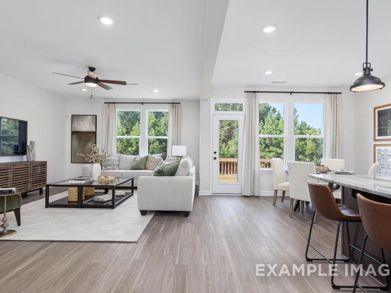 Representative furnished interior of a home built from the The Willow B by Davidson Homes LLC in Retreat at North Main, Lillington (Image 12).