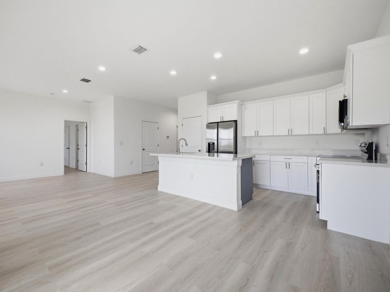 Dining to Kitchen Living