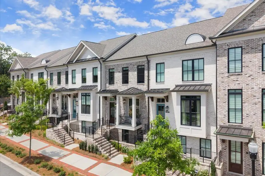 Front exterior of a new home in , Alpharetta, GA, highlighting curb appeal (Image 26).