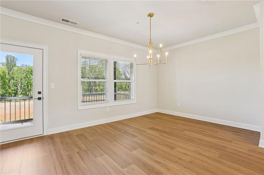 Spacious, unfurnished interior of a new home in Hemingway - Highland Series, Cumming (Image 33). Spacious, unfurnished interior of a new home in Hemingway - Highland Series, Cumming (Image 33).
