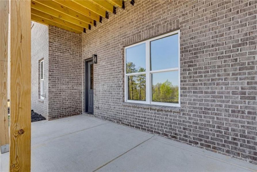 Exterior details and patio area of a home in , Buford (Image 3).