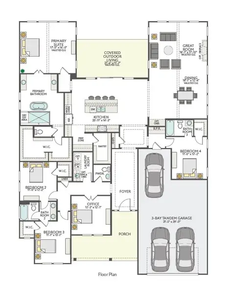 2D floor plan layout for the Aurelia by Tri Pointe Homes in Noven, Leander, TX (Image 3). 2D floor plan layout for the Aurelia by Tri Pointe Homes in Noven, Leander, TX (Image 3).