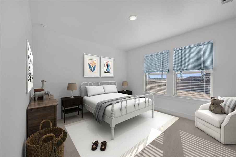 Furnished interior view inside a new home in Timberbrook, Justin (Image 29). Furnished interior view inside a new home in Timberbrook, Justin (Image 29).