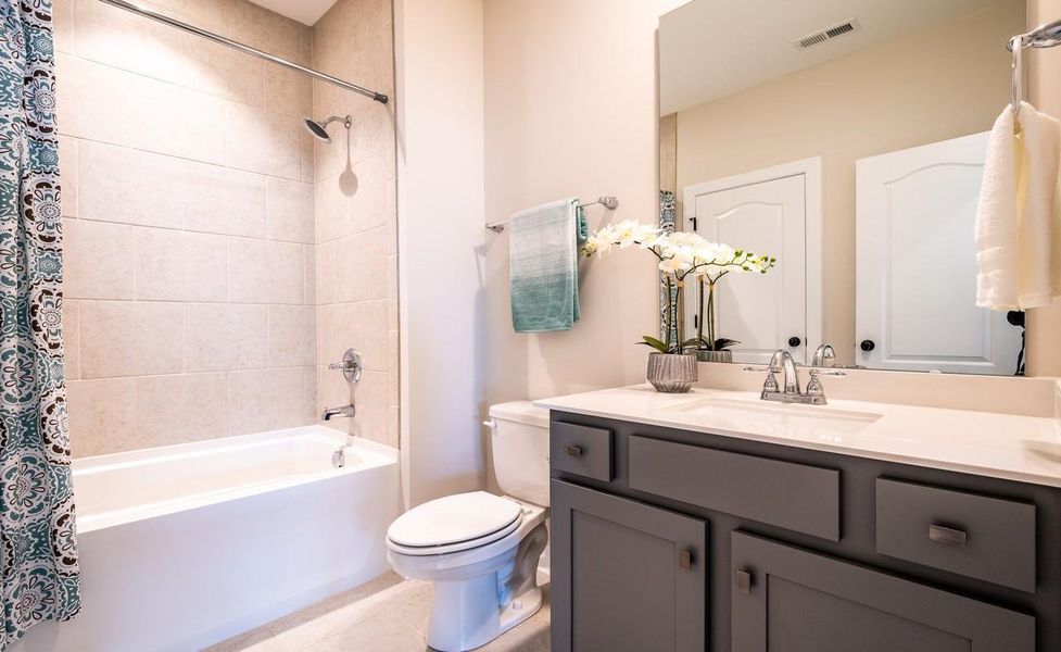 Representative furnished interior of a home built from the Berkeley by Greybrook Homes in Harbor Watch, Statesville (Image 11).