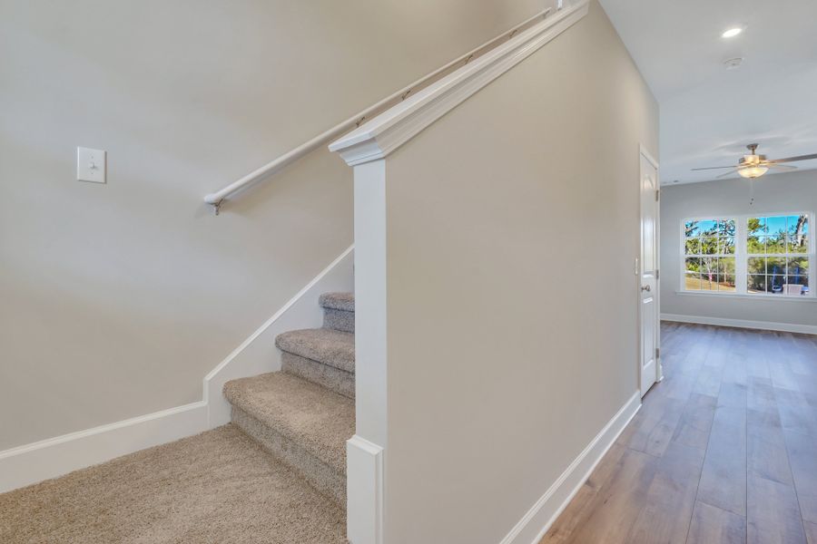 Rose Atoll - staircase with carpet steps | Ernest Homes