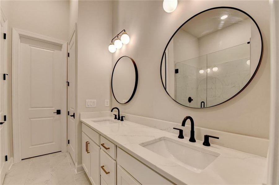 Furnished interior view inside a new home in Ellington Townhomes, Suwanee (Image 14).