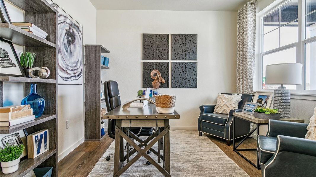 Furnished interior view inside a new home in Settlers Crossing, Commerce City (Image 4).