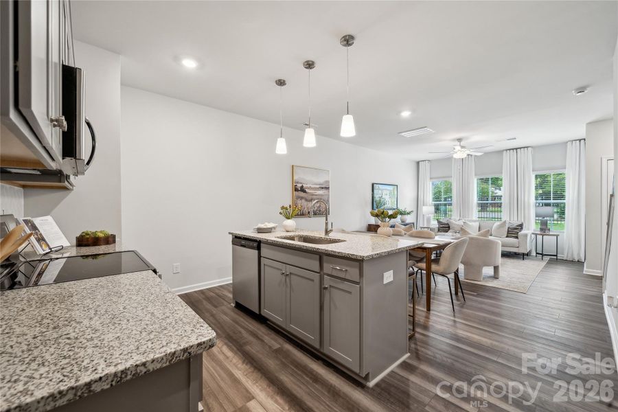 Furnished interior view inside a new home in Nichols Landing, Charlotte (Image 8).