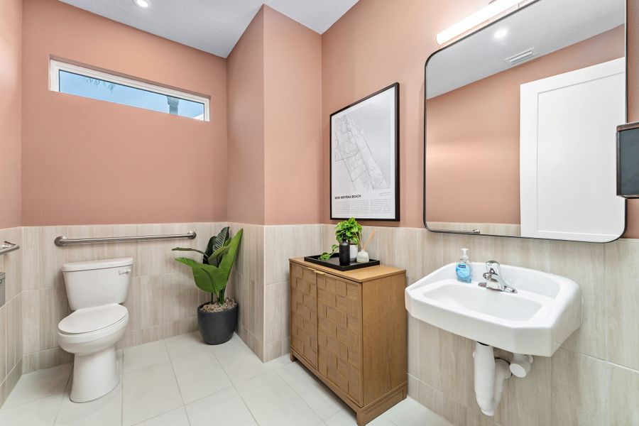 Furnished interior view inside a new home in EvenTide, New Smyrna Beach (Image 40).