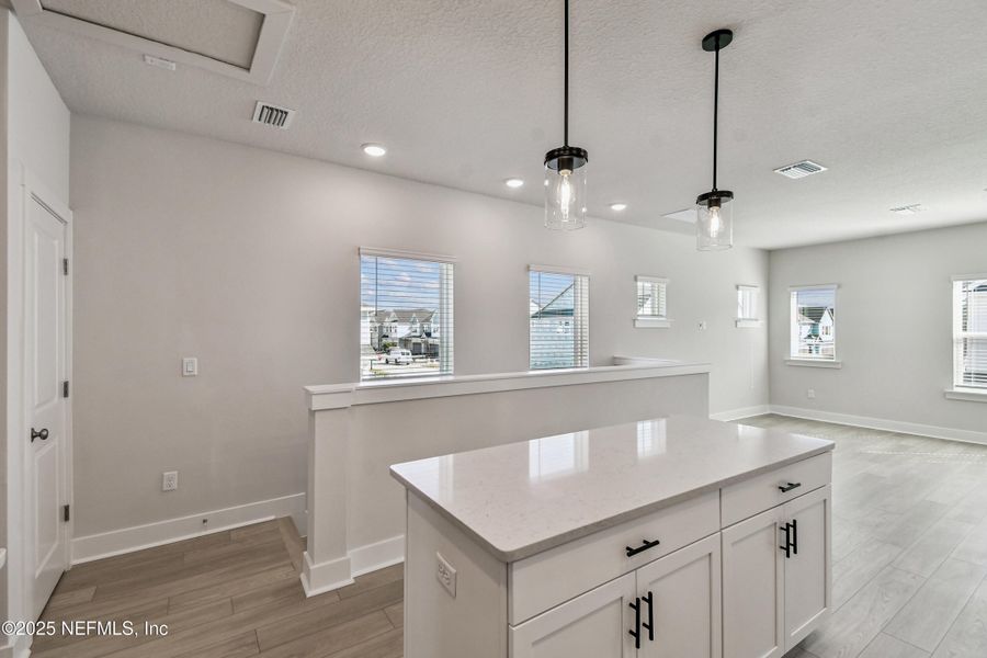 Furnished interior view inside a new home in Kettering at eTown - Garden Collection, Jacksonville (Image 3). Furnished interior view inside a new home in Kettering at eTown - Garden Collection, Jacksonville (Image 3).