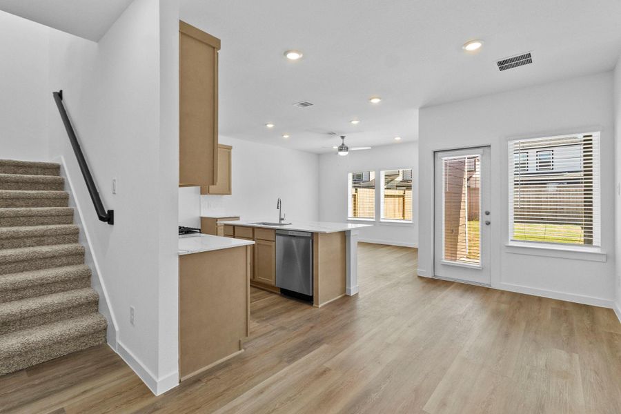 Furnished interior view inside a new home in Grand West, Houston (Image 12).