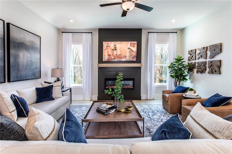Furnished interior view inside a new home in Estates at Daves Creek, Cumming (Image 33). Furnished interior view inside a new home in Estates at Daves Creek, Cumming (Image 33).