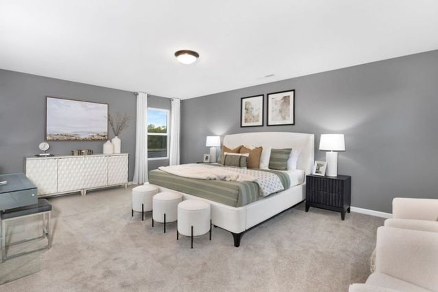Representative furnished interior of a home built from the Seville II by True Homes in Colvin Park, Rock Hill (Image 24).