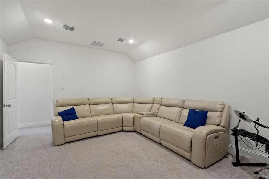 Furnished interior view inside a new home in Mustang Lakes 74', Celina (Image 10).