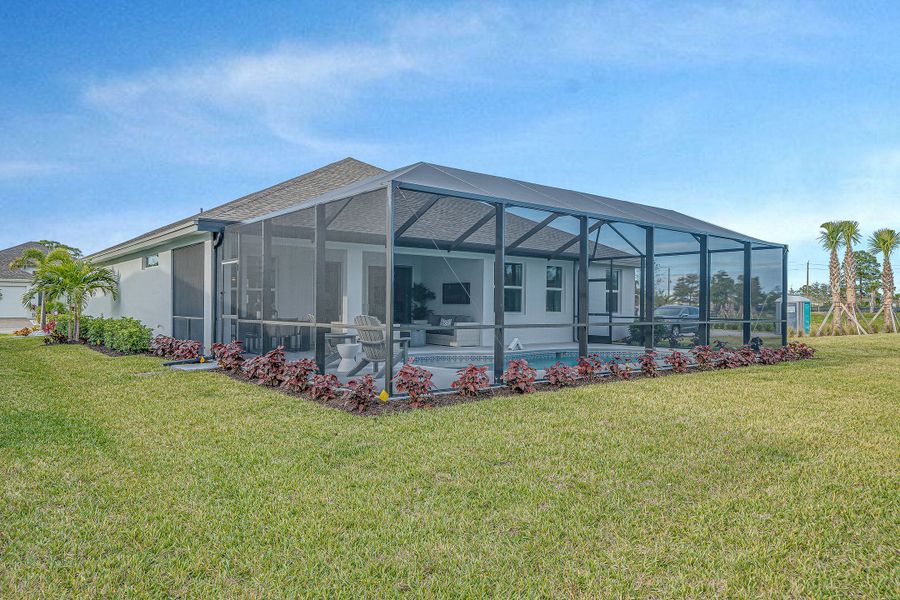 2D floor plan layout for the Cordella Jem by GHO Homes in High Pointe, Vero Beach, FL (Image 5).