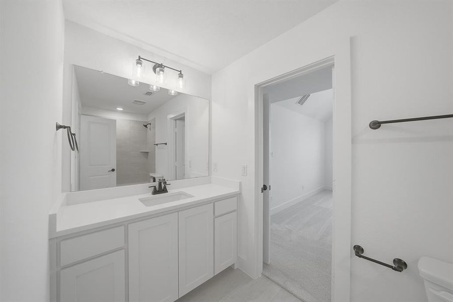 Furnished interior view inside a new home in Estates at Rockhill, Frisco (Image 8).