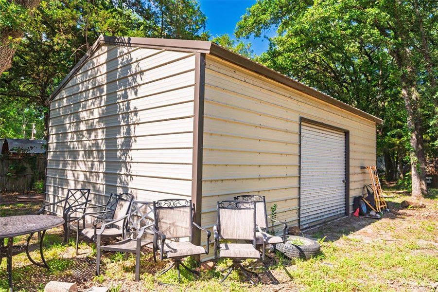 View of outdoor structure