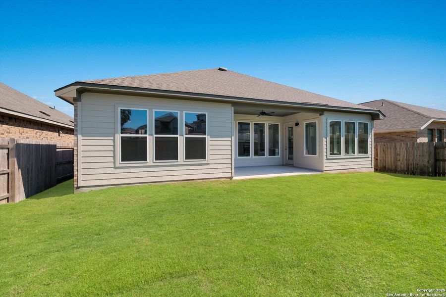 Exterior details and patio area of a home in Meyer Ranch, New Braunfels (Image 3). Exterior details and patio area of a home in Meyer Ranch, New Braunfels (Image 3).