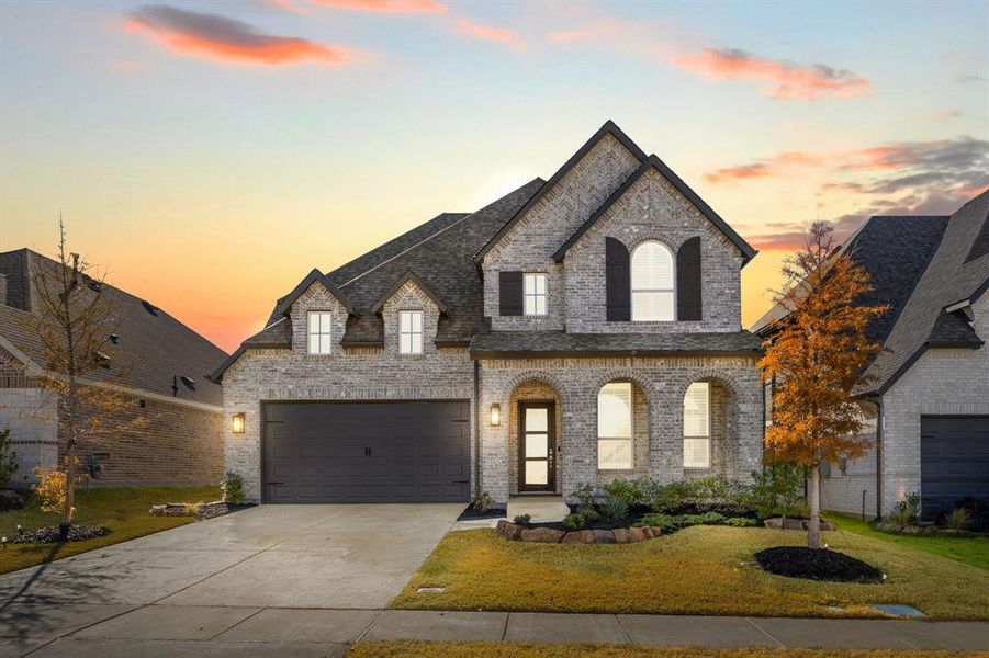 Front exterior of a new home in Thompson Farms: 50ft. lots, Van Alstyne, TX, highlighting curb appeal (Image 2). Front exterior of a new home in Thompson Farms: 50ft. lots, Van Alstyne, TX, highlighting curb appeal (Image 2).