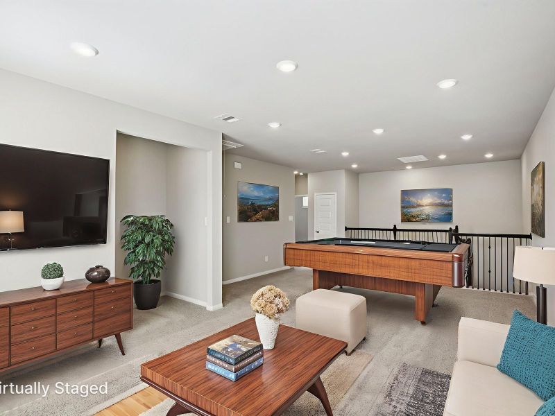 Furnished interior view inside a new home in Kemah Crossing - Luxe Series, Kemah (Image 9). Furnished interior view inside a new home in Kemah Crossing - Luxe Series, Kemah (Image 9).