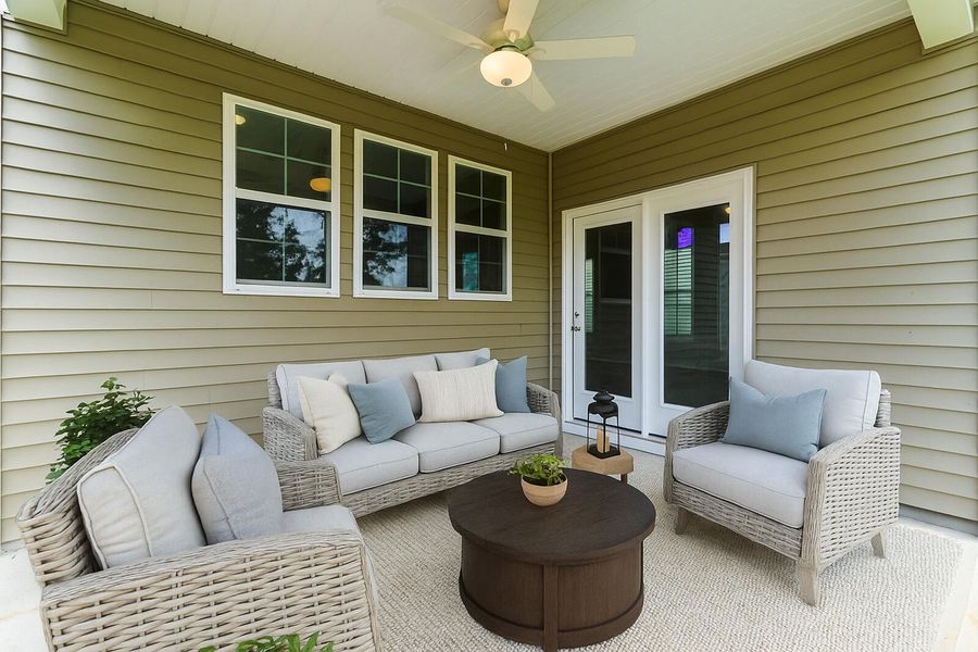 Exterior details and patio area of a home in , Summerville (Image 3).