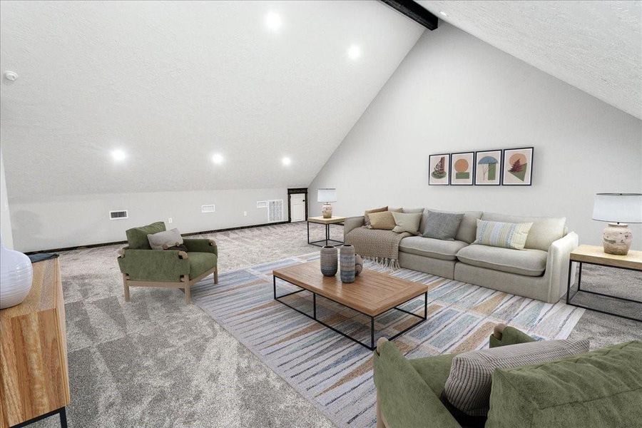 Furnished interior view inside a new home in , Huntington (Image 12).