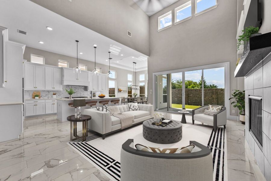 Representative furnished interior of a home built from the Venetian by Landon Homes in Signature 74s, Frisco (Image 11).