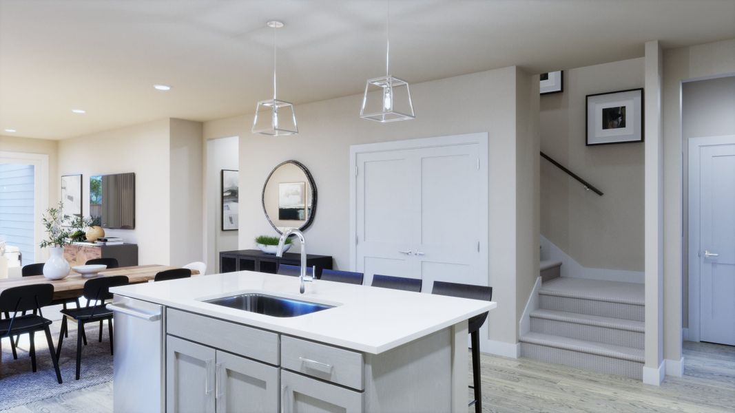 Furnished interior view inside a new home in Parkton Square, Kyle (Image 3).