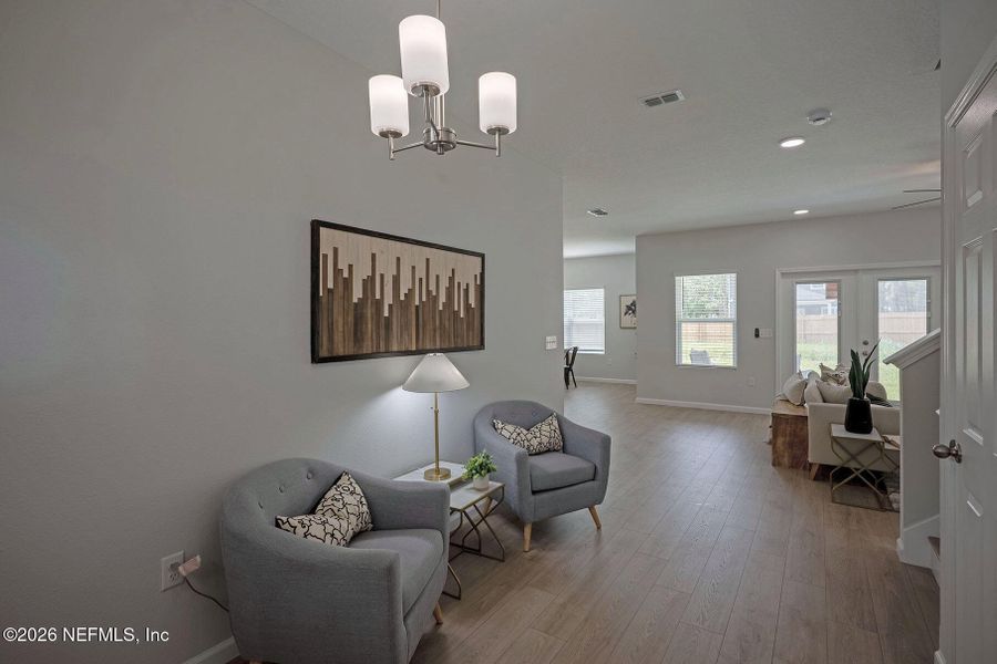 Furnished interior view inside a new home in , Jacksonville (Image 42).