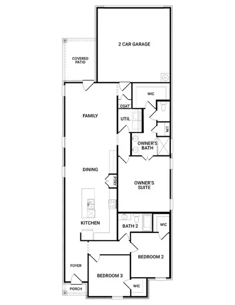 2D floor plan layout of this home in Redden Farms – Active Adult, Midlothian, TX (Image 3). 2D floor plan layout of this home in Redden Farms – Active Adult, Midlothian, TX (Image 3).